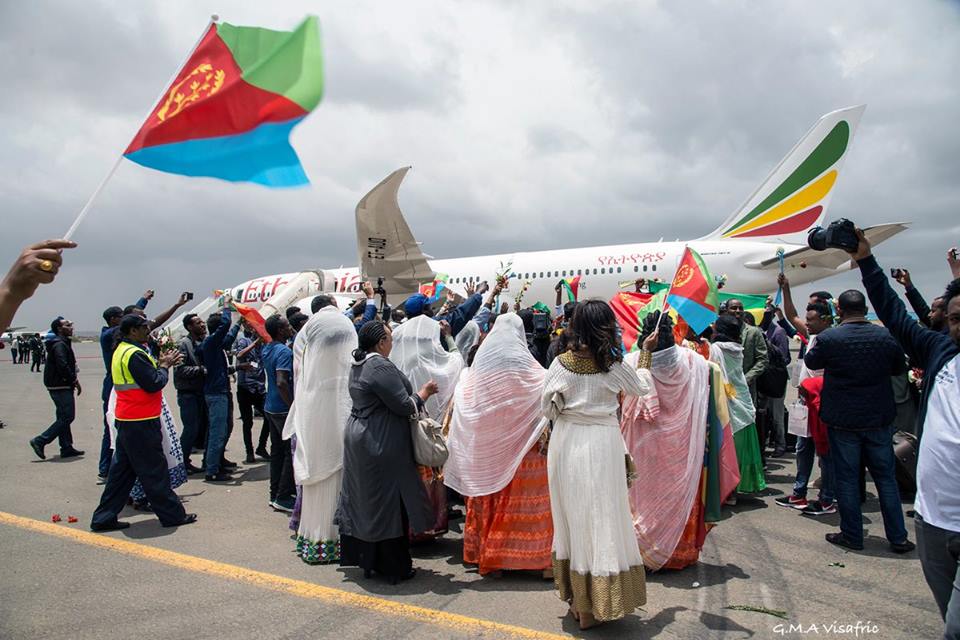 Ethiopian Airlines has suspended its flight to Asmara
