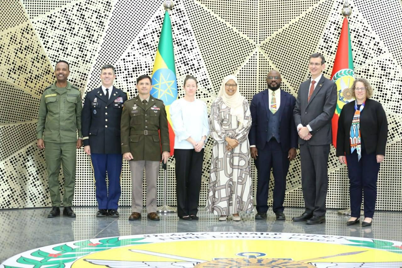 The American Embassy announced that senior officials from the United States held discussions on a range of topics with the Ethiopian Minister of Defense.