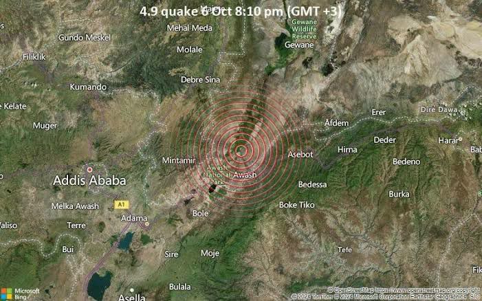 Over 13 earthquakes have been reported in Ethiopia within the past 24 hours.