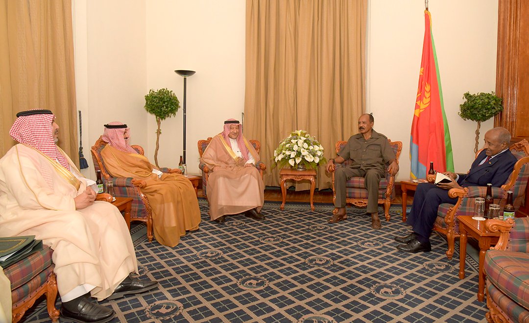 Eritrean President Meets Saudi Delegation in Asmara